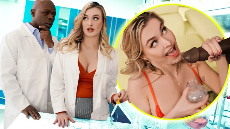 [BBC Paradise] Natalia Starr: Its for Research! MILF Scientist Milks BBC Lab Partner