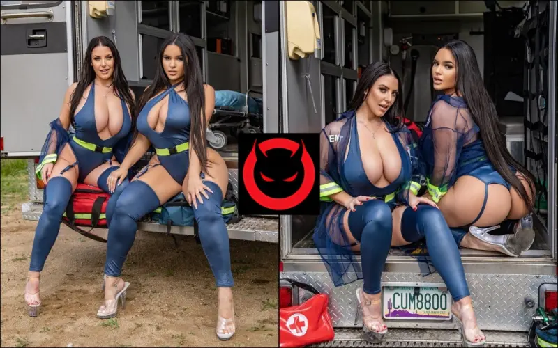 OnlyFans – Angela White and Alexas Morgan – The Slambulance – Emergency Busty Paramedics