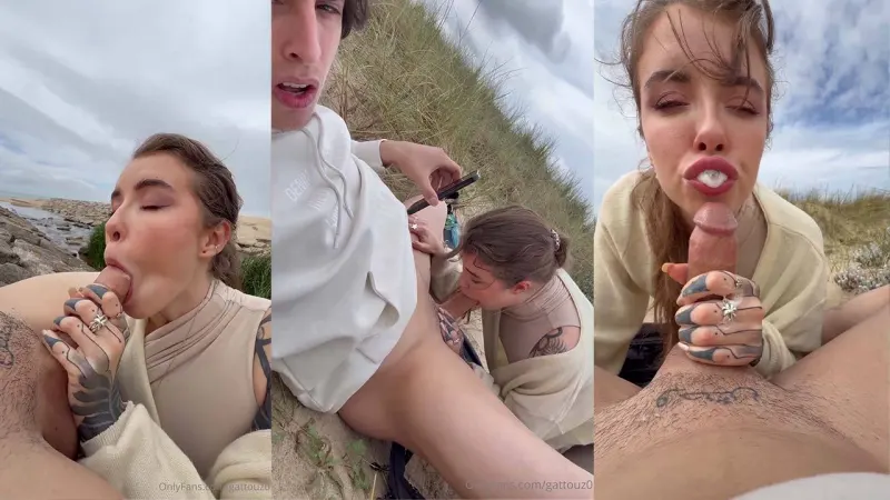 OnlyFans – Eden Ivy Public Cum Swallowing BJ Under The Bridge