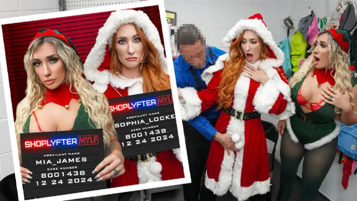 [Shoplyfter Mylf] Sophia Locke & Mia James: Case No. 8001438 – Ho Ho Holiday Thieves