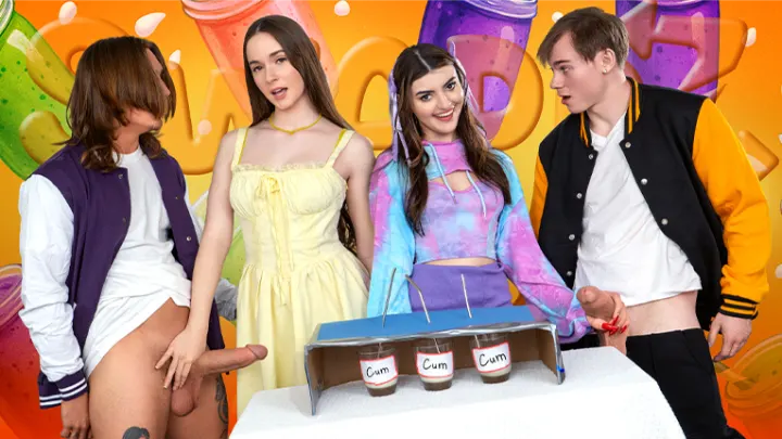[Sis Swap] Hazel Moore Julia James, Pixie Smalls: Two Cum Smoothies Coming Up